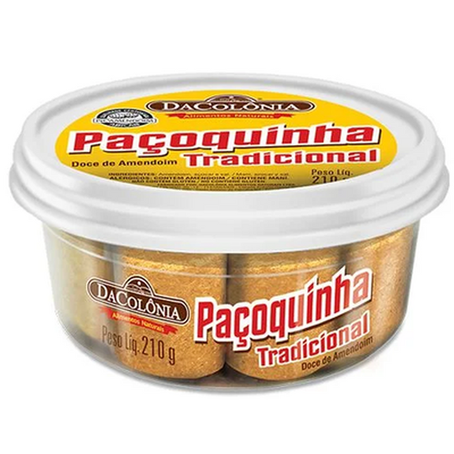 Paçoca de Amendoim Rolha Tradicional 210g