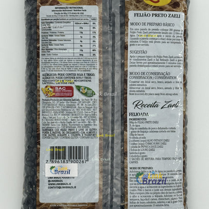 Feijão Preto Tipo 1 Premium Zaeli 1Kg