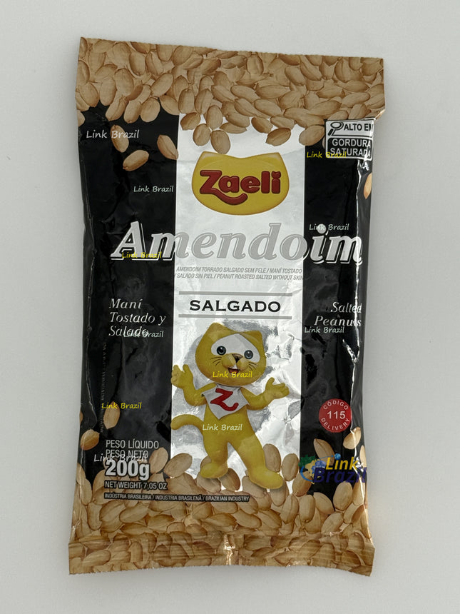 Amendoim Salgado Tostado Zaeli 200g
