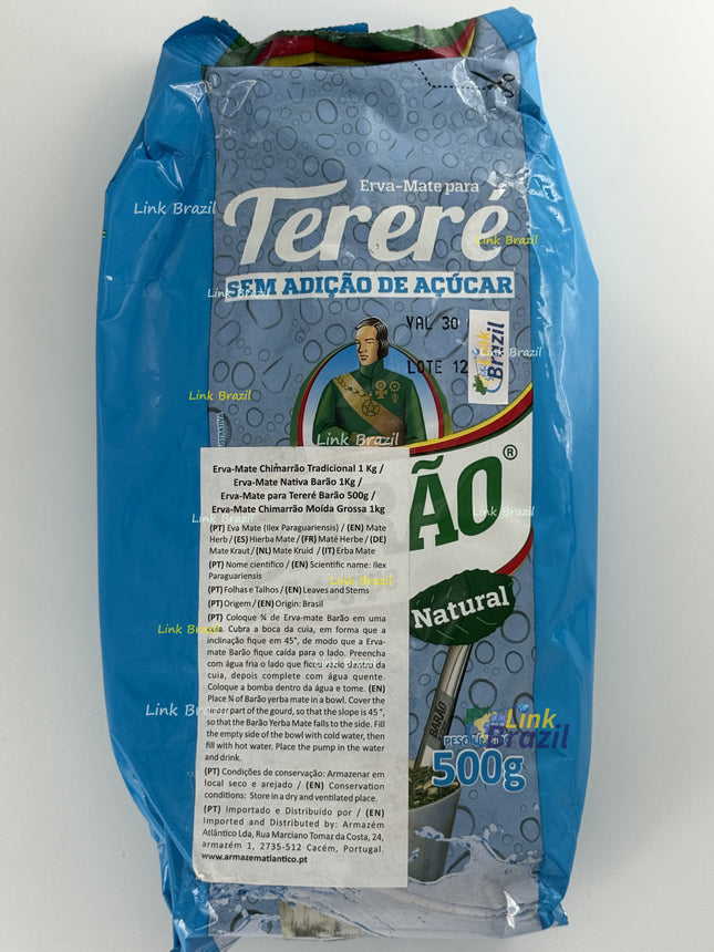 Erva Tererê Natural 500g Barão