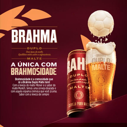 Cerveja Brahma Duplo Malte Lata 350ml Link Brazil