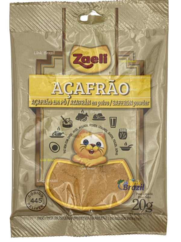 Açafrão em Pó Zaeli 20g.linkbrazil.es