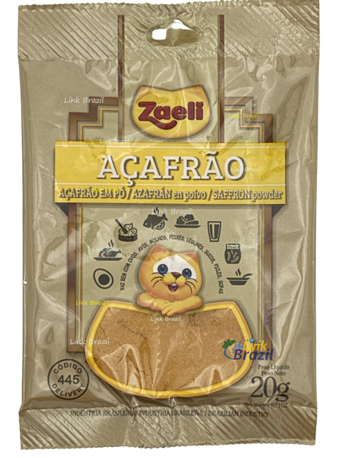 Açafrão em Pó Zaeli 20g.linkbrazil.es