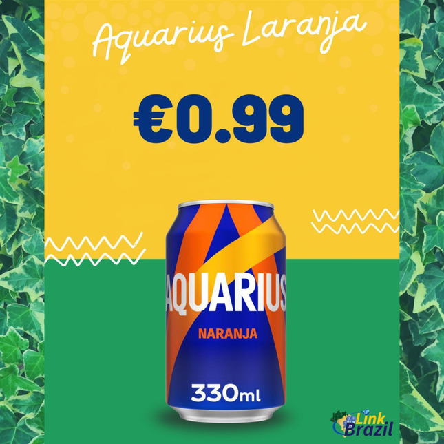Aquarius Naranja 330ml-LinkBrazil.es