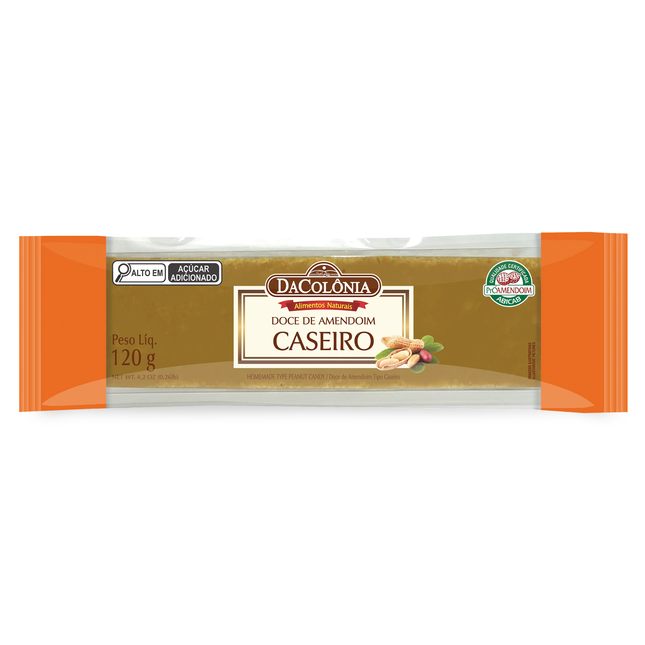 Doce de Amendoim Caseiro DaColônia 120g Link Brazil