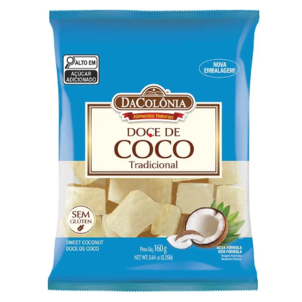 Doce de Coco Tradicional DaColônia 160g LinkBrazil