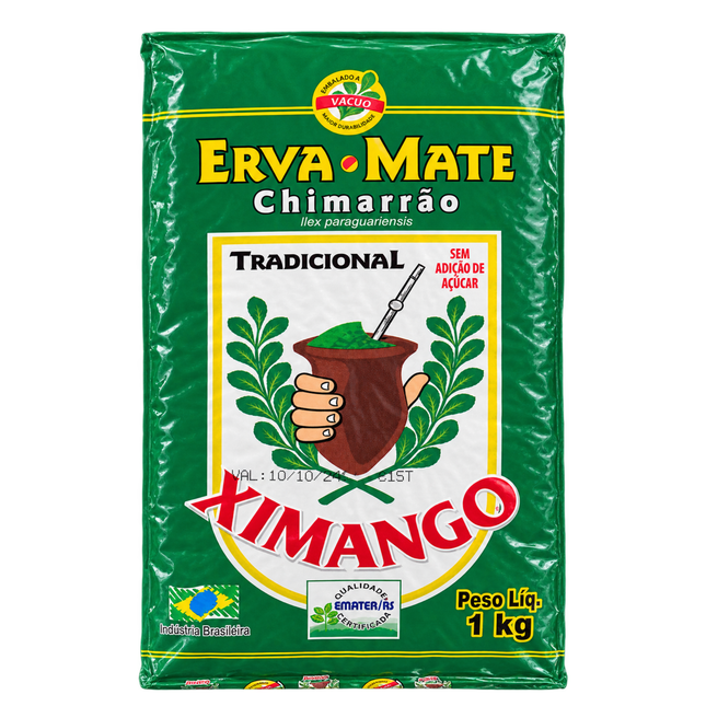 Erva Mate Chimarrão Ximango vácuo 1 kg Link Brazil