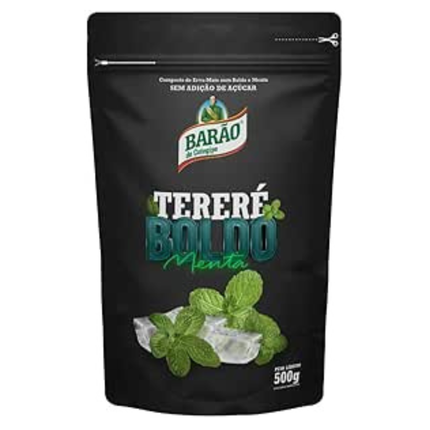 Erva Mate para Tereré Boldo e Menta Barão 500g Link Brazil