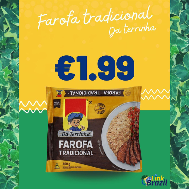 Farofa Da Terrinha Tradicional 400g LinkBrazil