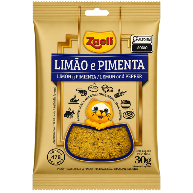 Limão e Pimenta Zaeli 30g Link Brazil