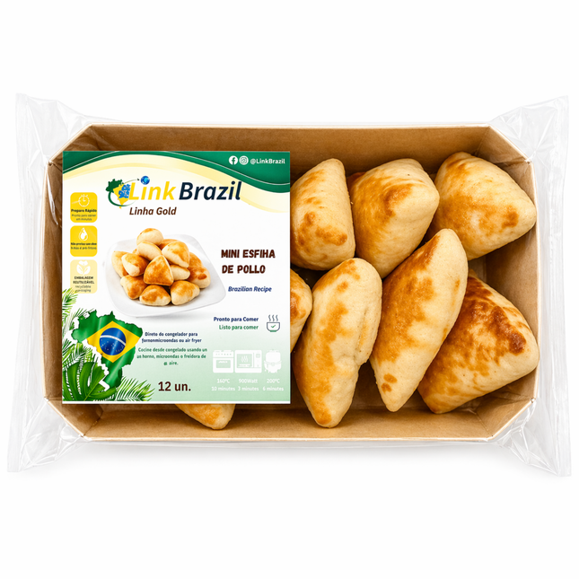 Mini Esfiha de Frango Link Brazil 12 un.
