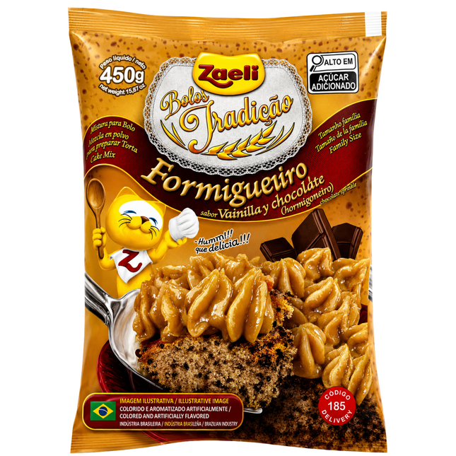 Mistura para Bolo Formigueiro Zaeli 450g Link Brazil