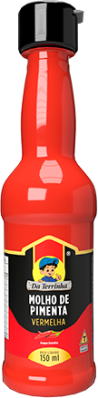 Molho de Pimenta Vermelha Da Terrinha 150ml Link Brazil