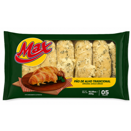 Pão de Alho Tradicional Max 300g Link Brazil.es