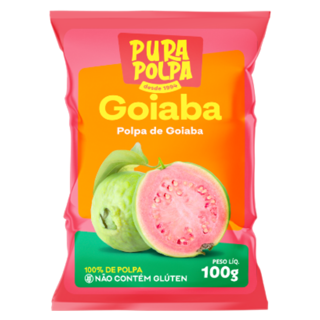 Polpa de Goiaba Pura Polpa 100g