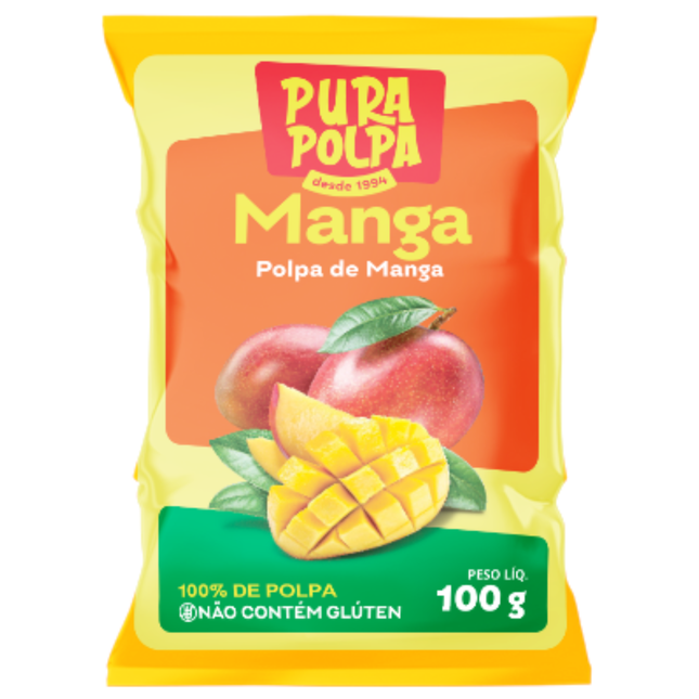 Polpa de Manga Pura Polpa 100g