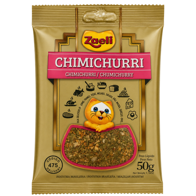 Tempero Chimichurri Zaeli 50g Link Brazil