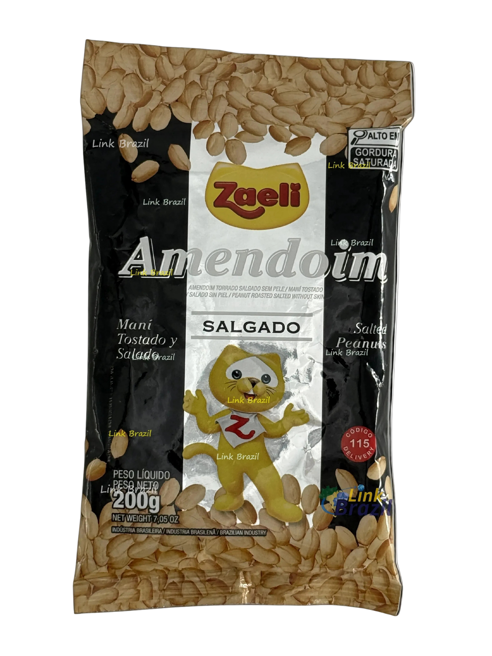 Amendoim Salgado Tostado Zaeli 200g