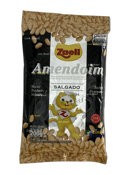 Amendoim Salgado Tostado Zaeli 200g