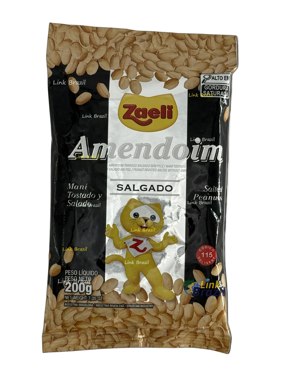 Amendoim Salgado Tostado Zaeli 200g