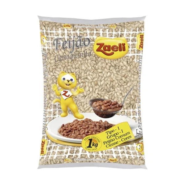 Feijão Carioca Tipo 1 Premium Zaeli 1Kg