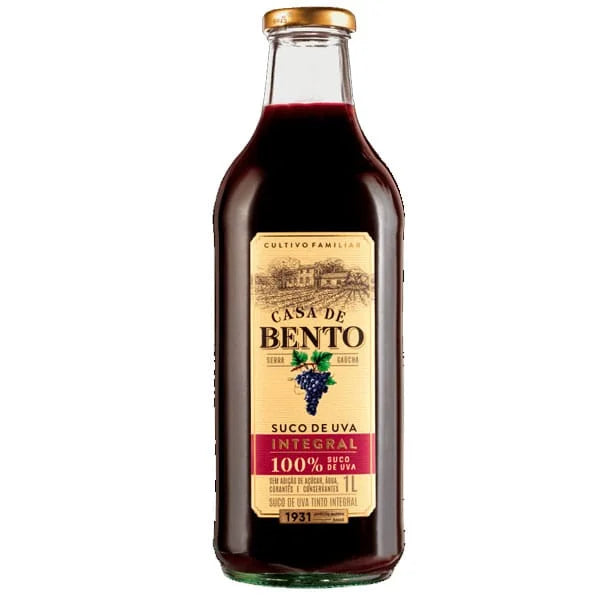 Suco Integral de Uva Casa de Bento 1L